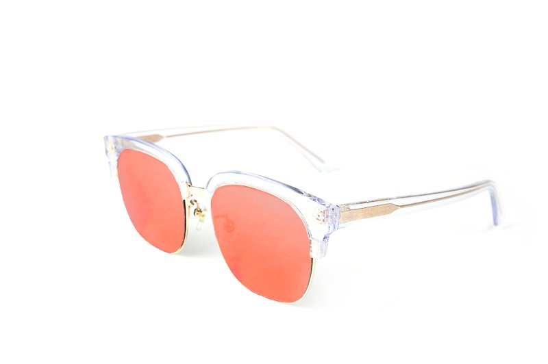 BEING 时尚太阳眼镜- 粉透色(透明纯净)/欢迎预约在家也可试戴 - 眼镜/眼镜框 - 其他材质 粉红色