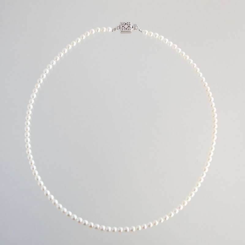 纯粹的婴儿珍珠项链 - 项链 - 珍珠 白色