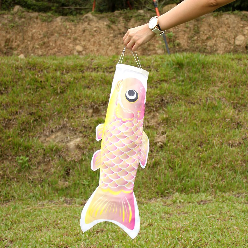 台湾鲤鱼旗60CM (粉红黄) - 摆饰 - 聚酯纤维 粉红色