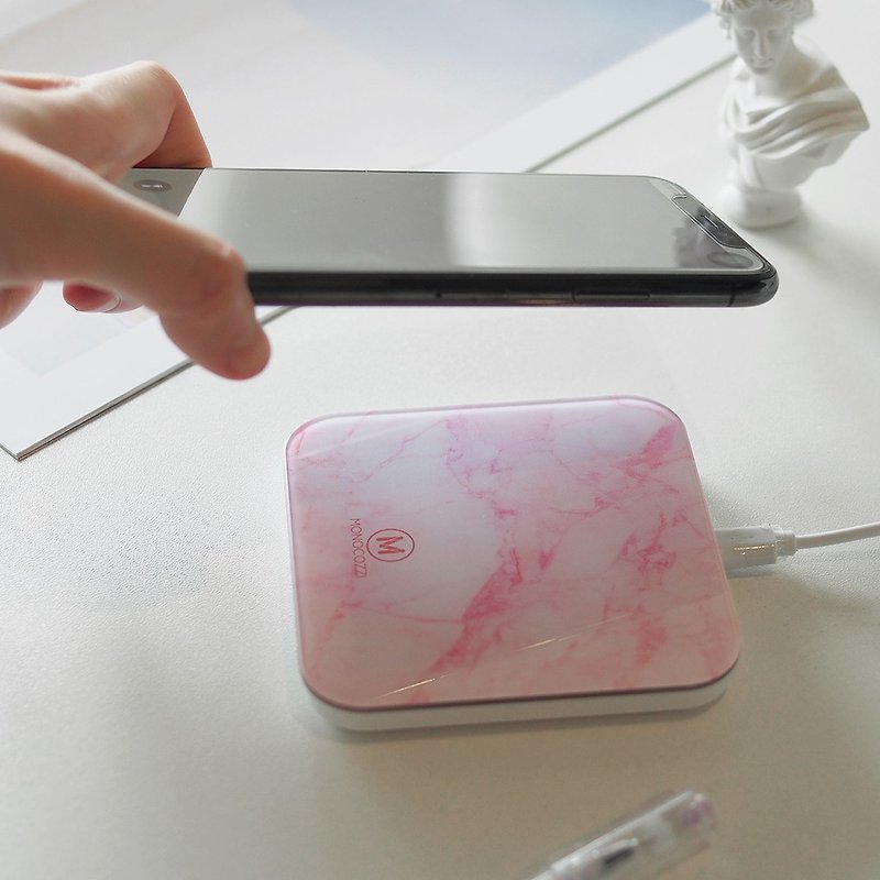 Motif | iPhone X, 8 Plus, 8 无线充电座-粉红色 - 数码小物 - 树脂 粉红色