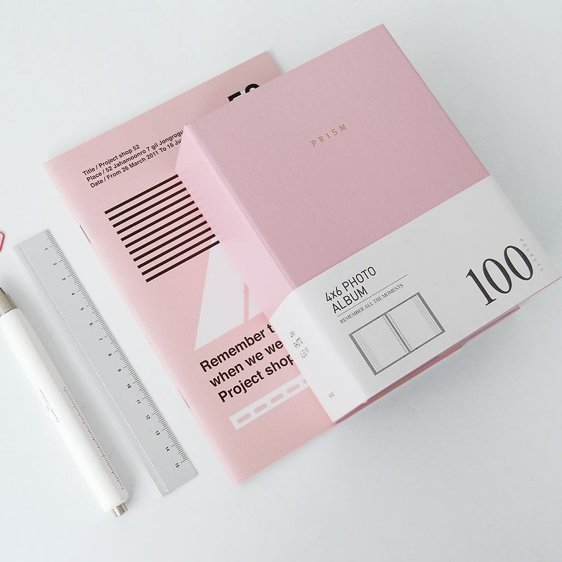 indigo-Prism4X6黑相本(100张)-粉棠,IDG74105 - 相簿/相册 - 塑料 粉红色