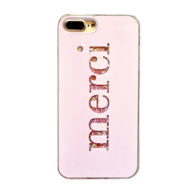 merci 粉色闪亮手机壳 - 手机壳/手机套 - 其他材质 粉红色