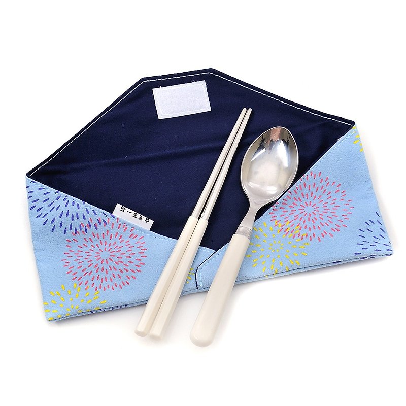 台湾第一筷。璀璨餐具组。小件筷匙组 - 筷子/筷架 - 其他金属 蓝色