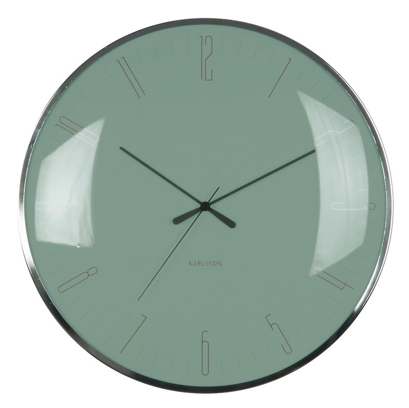 荷兰Karlsson Wall clock Dragonfly jungle green Design Boxtel&Buijs - 时钟/闹钟 - 玻璃 绿色