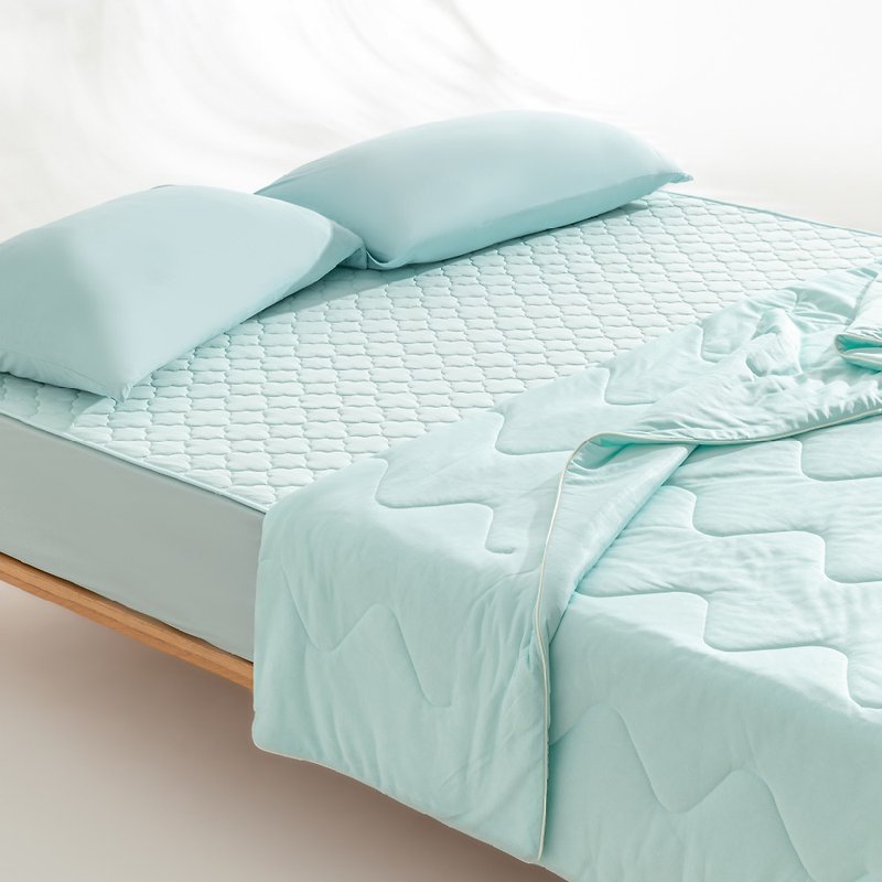 即刻瞬凉床包式凉感垫/冰凉床包 - 双人 - 寝具 - 其他材质 绿色