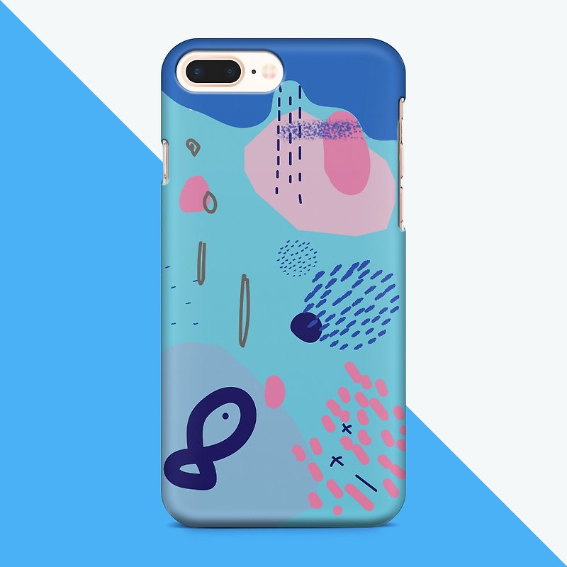Fun fish - blue Phone case - 手机壳/手机套 - 塑料 蓝色