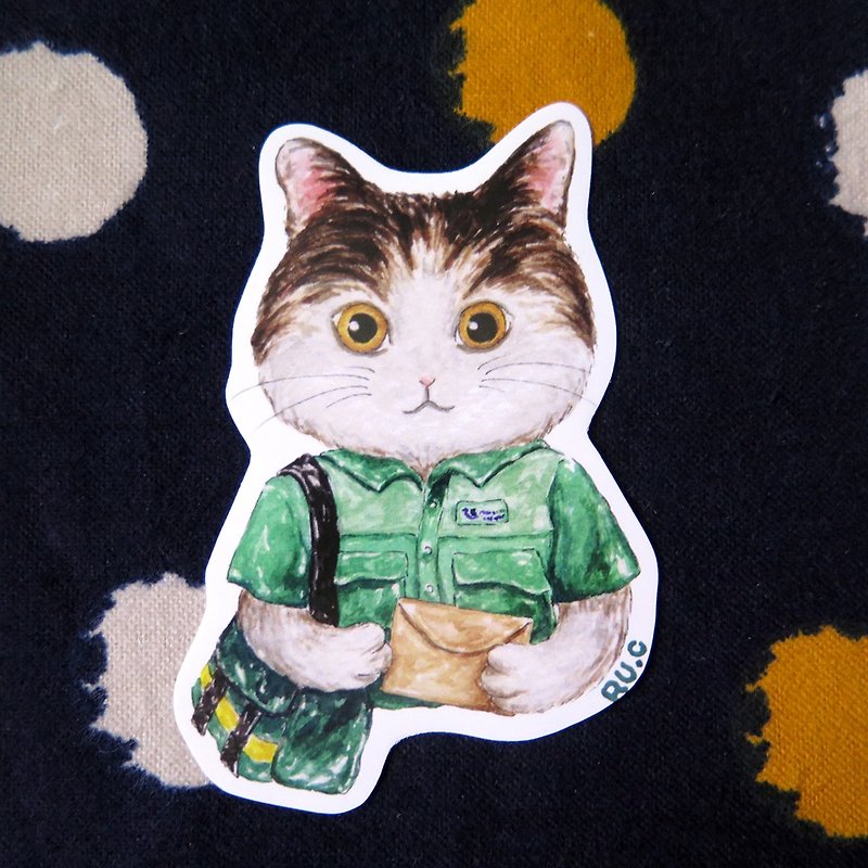 我的志愿: 猫猫邮差 贴纸 - 贴纸 - 纸 多色