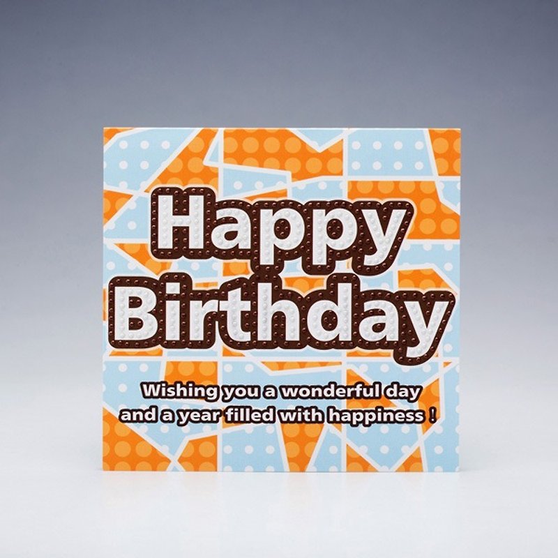 【GFSD】水钻精品-手工贺卡-美好的生日 - 卡片/明信片 - 纸 