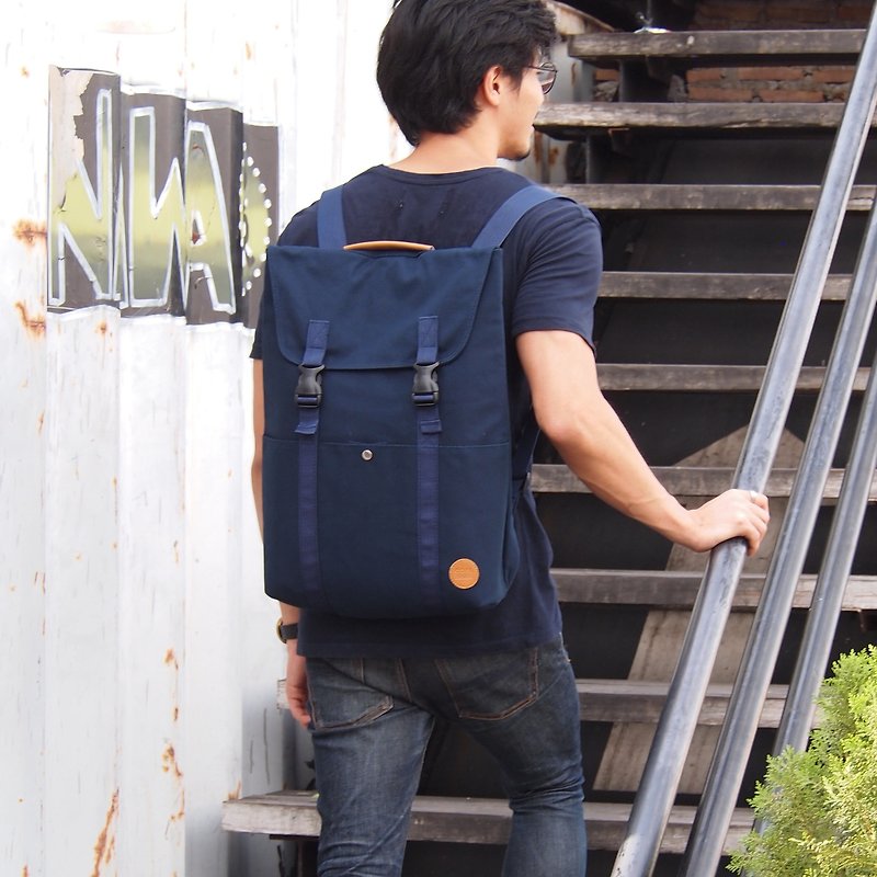 Simply Collection - 蓝色（可转换背包托特包、背包、包包、手提包） - 后背包/双肩包 - 其他材质 蓝色