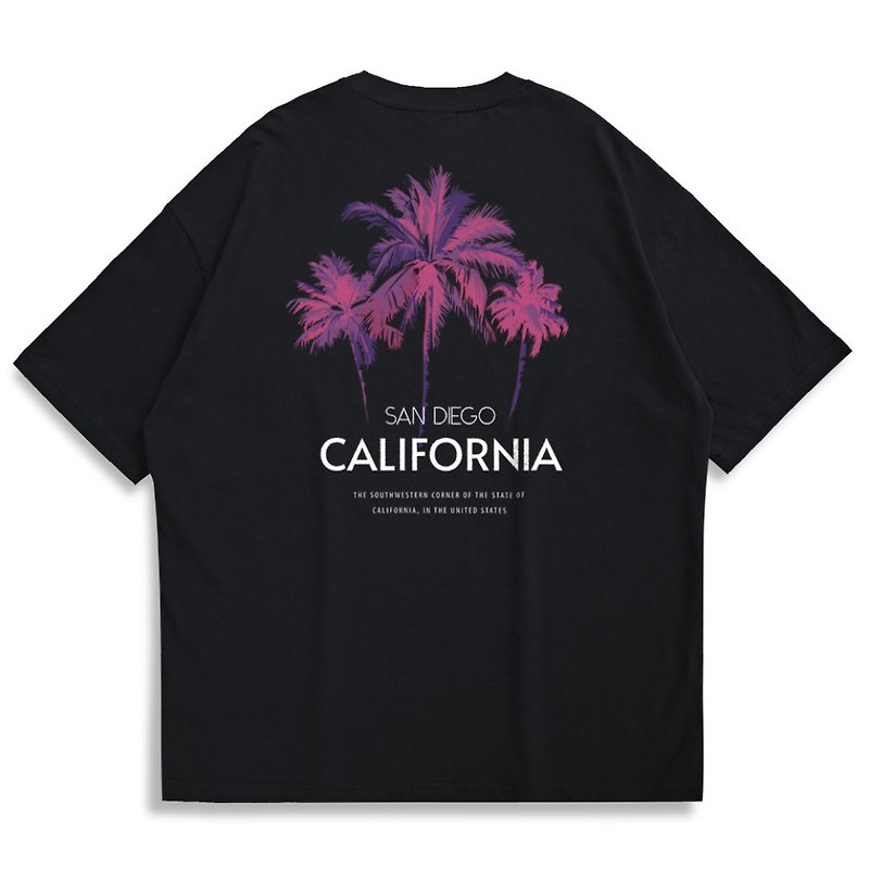 【CREEPS-STORE】California Palms 宽松重磅印花T恤 210g - 男装上衣/T 恤 - 棉．麻 多色