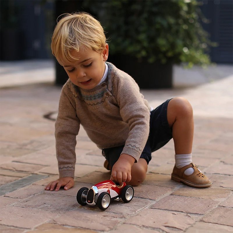 法国Baghera 精致玩具复古小跑车-红白 - 玩具/玩偶 - 塑料 