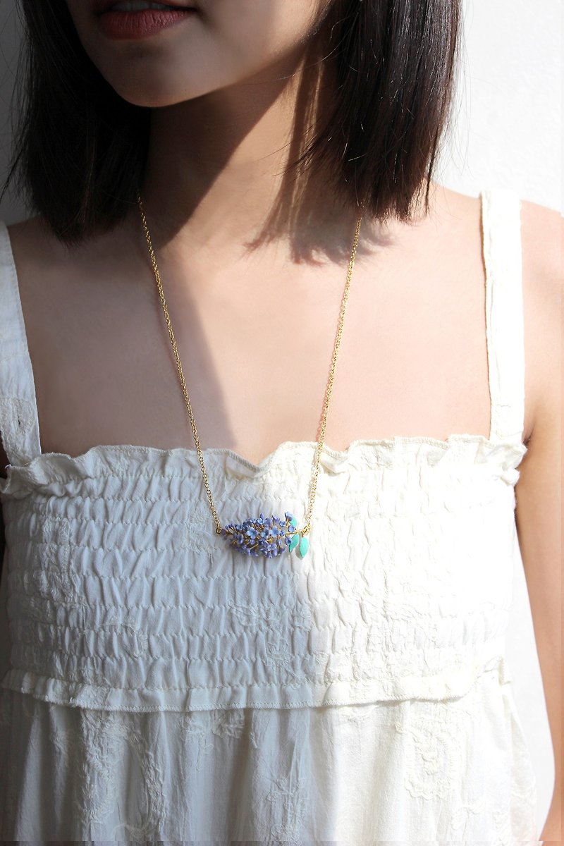 Lilac Necklace, Flower Necklace, Original Designs. - 项链 - 其他金属 紫色