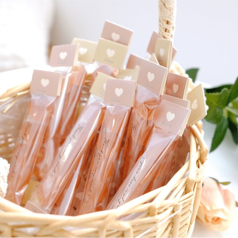 婚礼小物|韩国心型软糖 喜糖 囍糖 定制化贴纸 - 零食/点心 - 新鲜食材 粉红色