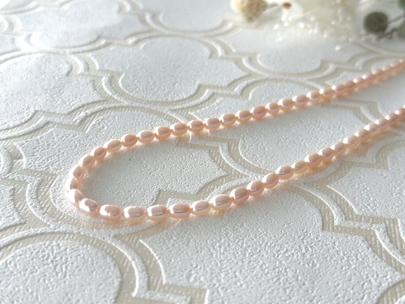 14Kgf  桜色のネックレス ピンク 淡水真珠　Sakura pearl necklace　淡水珍珠 - 项链 - 其他材质 粉红色