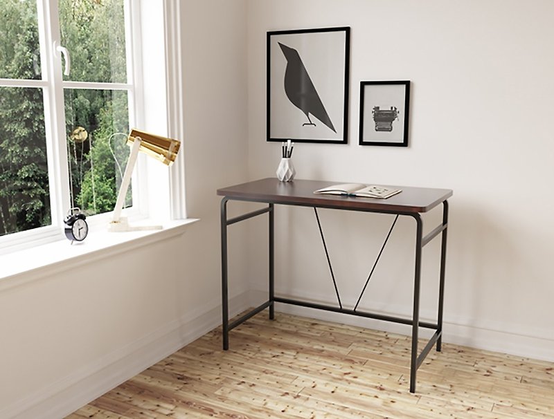线感简约深木作书桌 - 其他家具 - 木头 黑色
