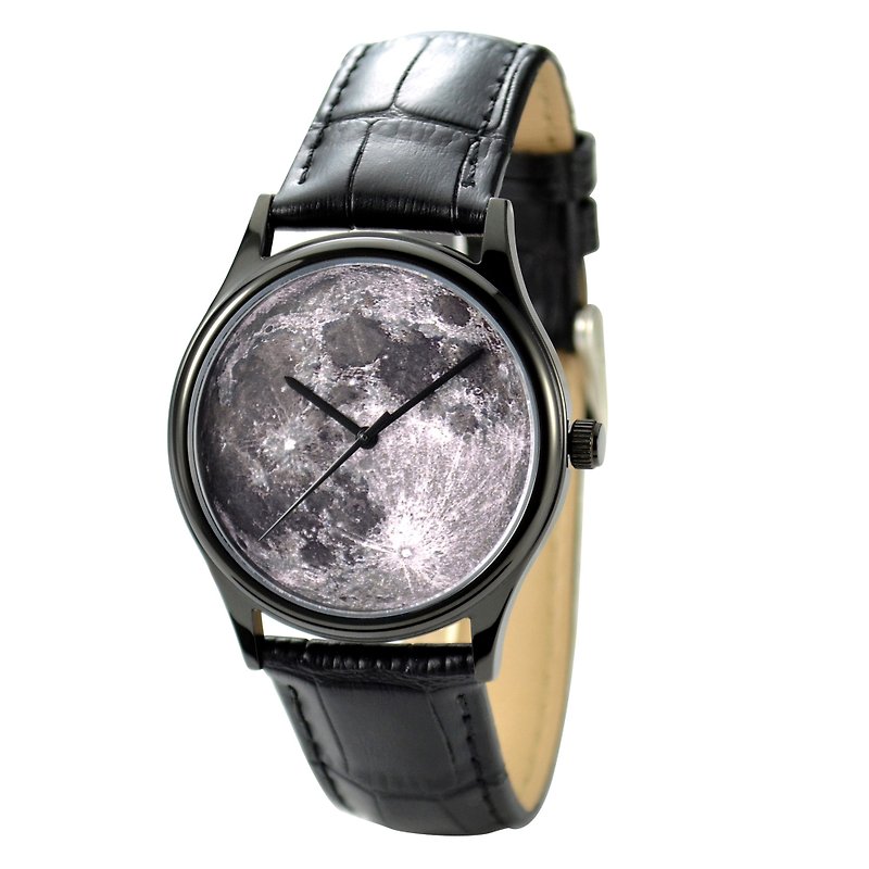 立体纹路月球手表 中性设计 全球包邮 - 男表/中性表 - 不锈钢 黑色