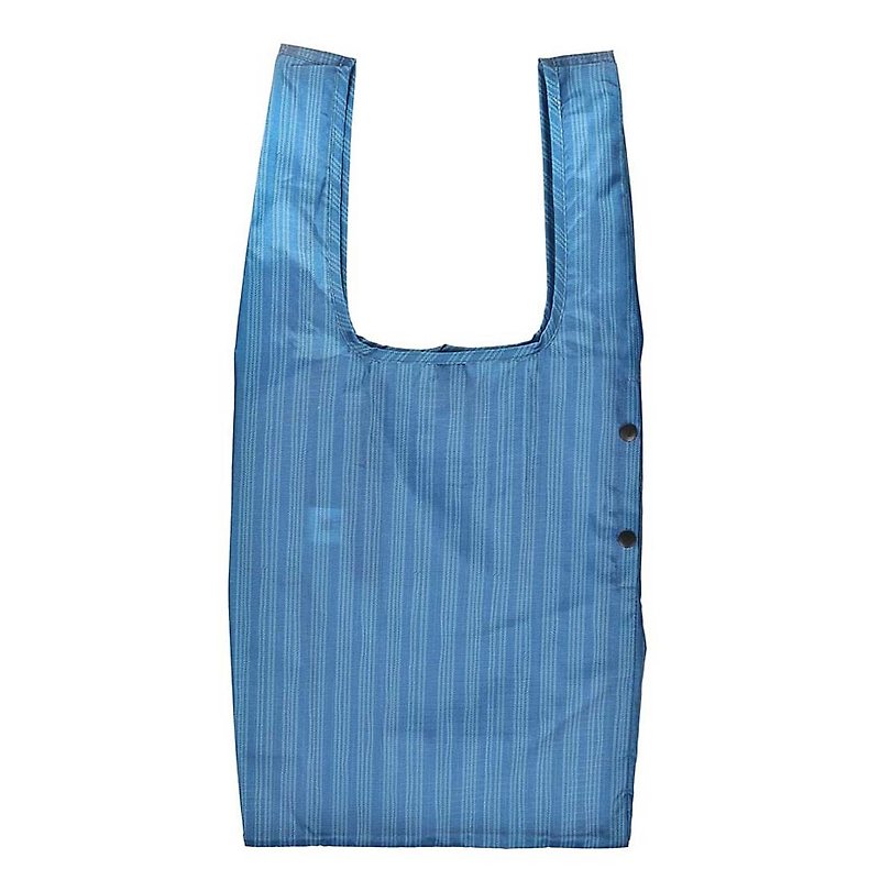 日本风 H.A.N.D 轻巧可折叠环保购物袋 妈咪包包 - 条纹蓝色 - 妈妈包 - 聚酯纤维 蓝色