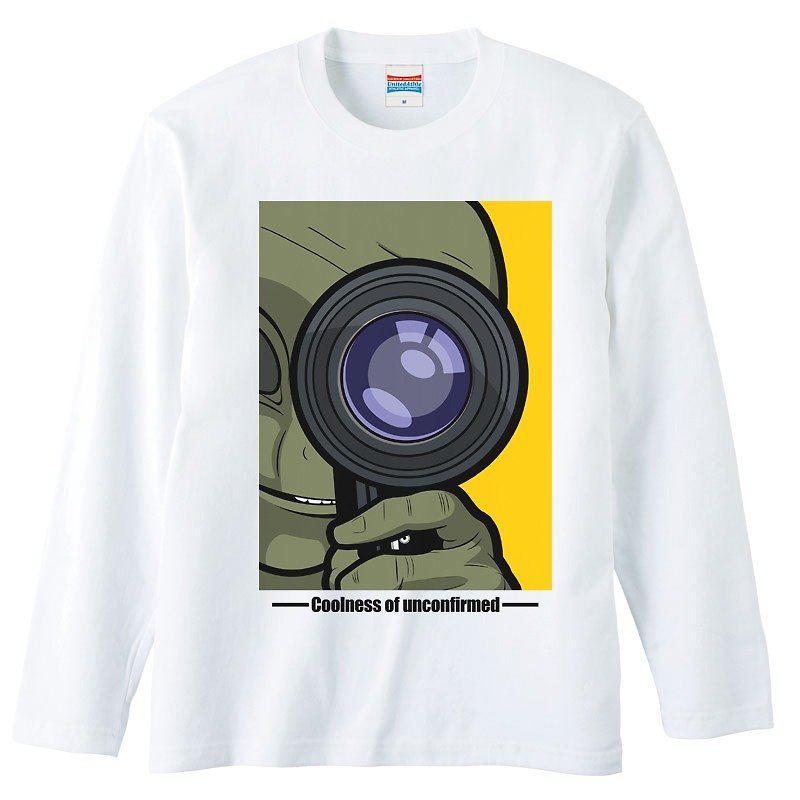 ロングスリーブTシャツ / Alien / 8mmcamera - 男装上衣/T 恤 - 棉．麻 白色