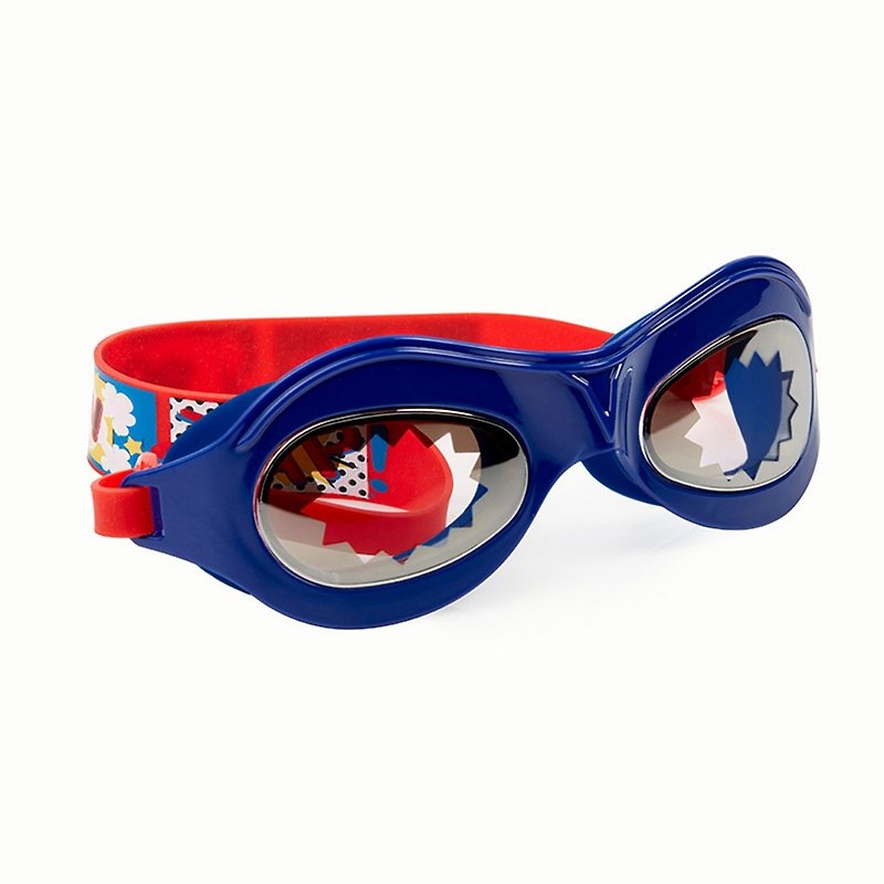 美国Bling2o 儿童造型泳镜 惊奇超人系列－蓝/红色 - 泳衣/游泳用品 - 塑料 多色