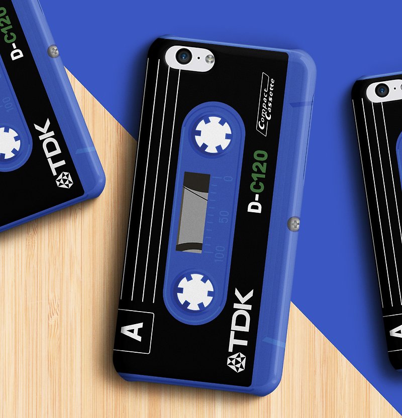 TDK Cassette - Blue Phone case - 手机壳/手机套 - 塑料 蓝色