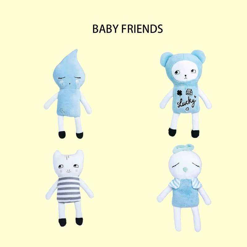 luckyboysunday天鹅绒玩偶baby friends 圣诞节年末礼物 满额可赠 - 玩具/玩偶 - 其他材质 