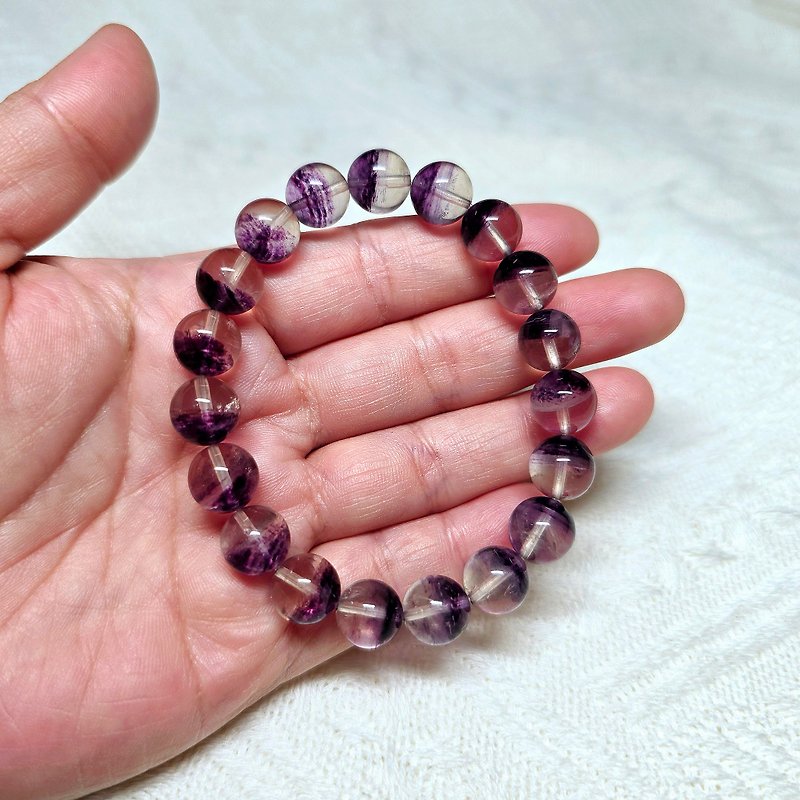 天然半盆紫萤石手串 - 手链/手环 - 水晶 
