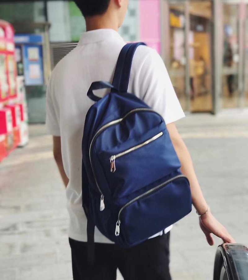经典大容量后背包/旅行背包/学生书包 男女通用-多色可选 #1024 - 后背包/双肩包 - 防水材质 蓝色