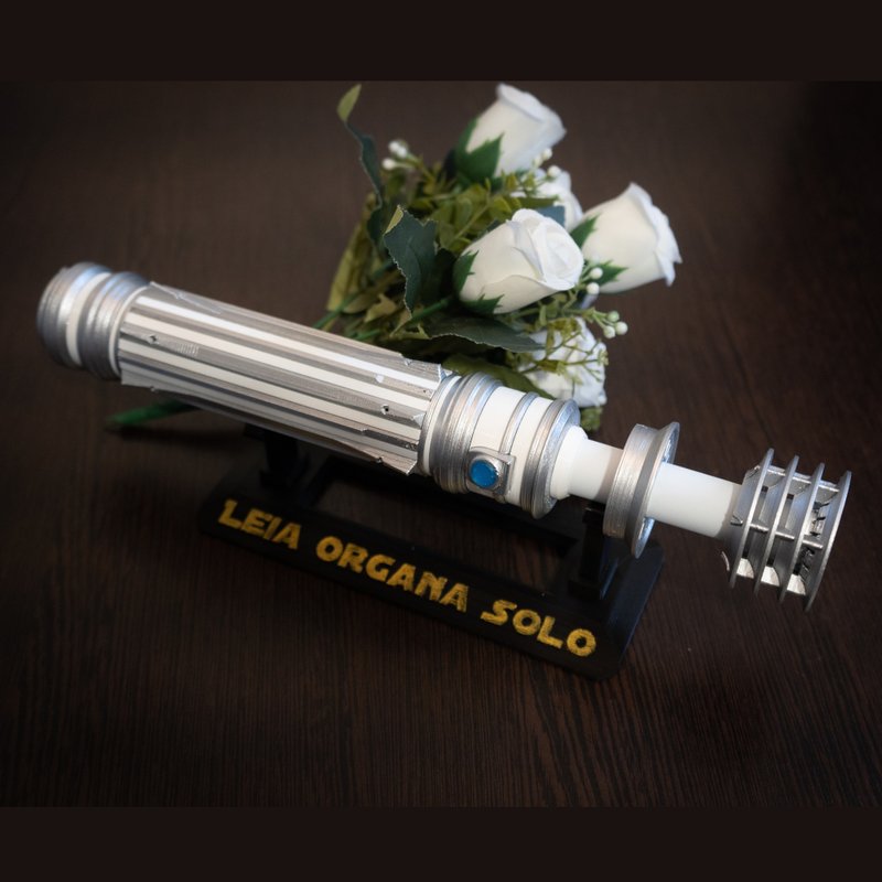 Star Wars Inspired Bridal Bouquet Holder White | Wedding Bouquet Leia Lightsaber - 干燥花/捧花 - 塑料 白色