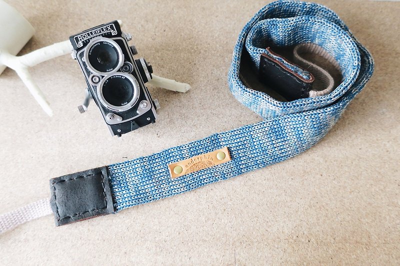 【endorphin】手工相机背带 多彩特多龙织带系列 瑕疵品特价五折 - 相机背带/脚架 - 聚酯纤维 蓝色