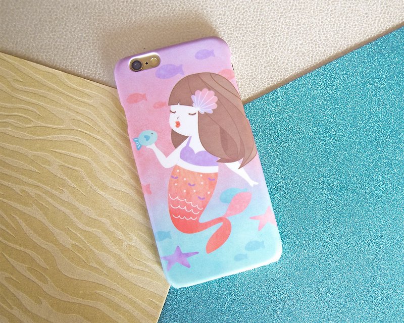 我是美人鱼::手机壳 - 手机壳/手机套 - 塑料 粉红色