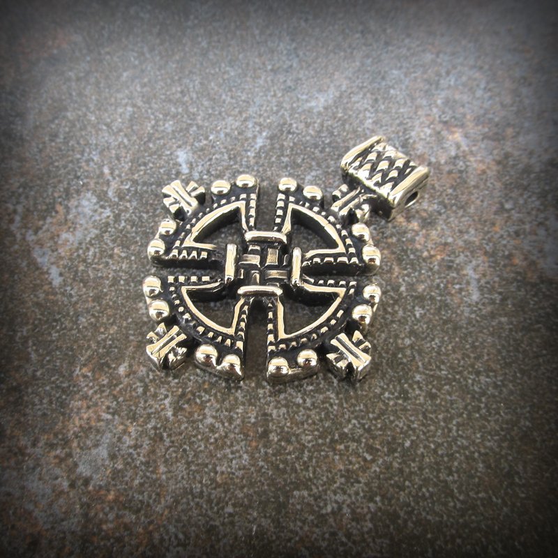 Canterbury Cross necklace pendant,Neusilber cross necklace pendant,medieval - 吊饰 - 其他金属 