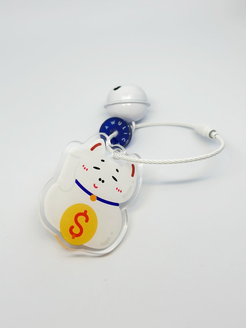 招财猫Lucky Cat - Keychain - 钥匙链/钥匙包 - 塑料 