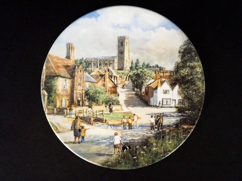 英国名瓷Royal Doulton限量乡村风装饰盘 D款 - 盘子/餐盘/盘架 - 瓷 