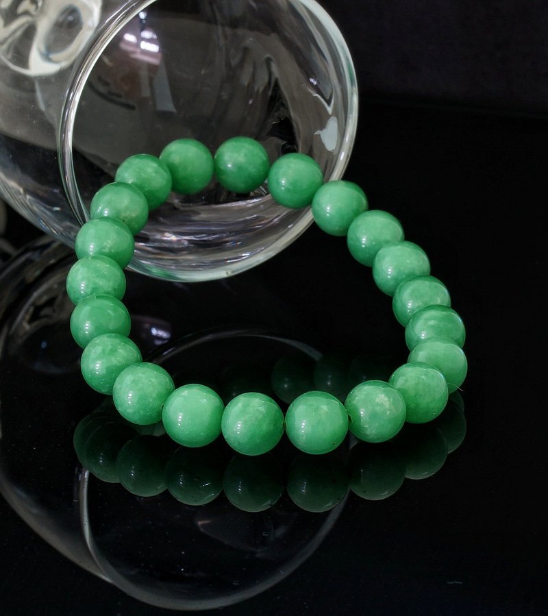 西非绿碧玉 10.3mm 手链 ( Green Jasper  10.3mm Bracelet ) - 手链/手环 - 宝石 