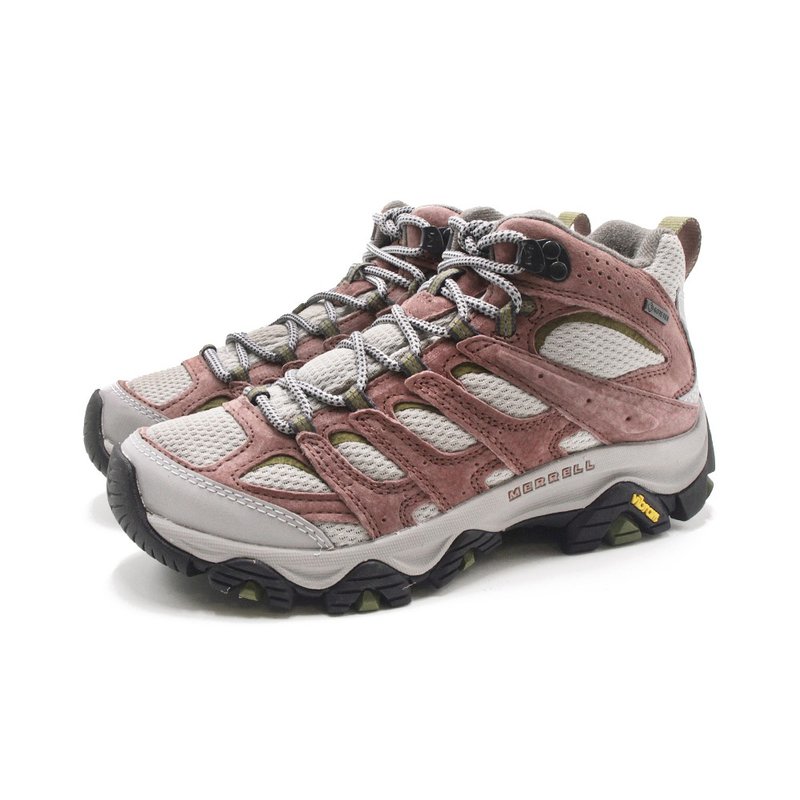 MERRELL MOAB 3 MID GORE-TEX中筒防水登山健行鞋 女鞋-玫瑰粉 - 女款运动鞋/球鞋 - 防水材质 