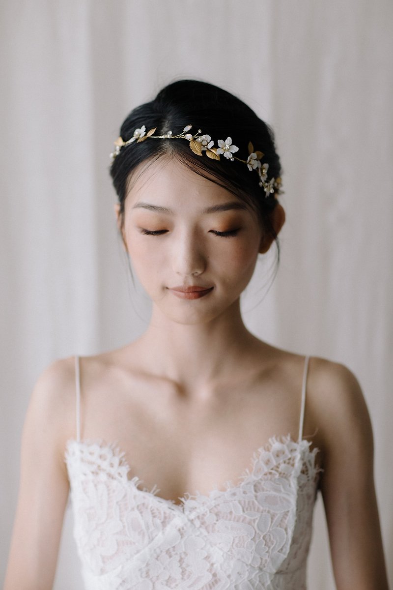 Bridal hair accessories/Khiumoo经典作品改款上架/复古新娘发圈 - 发饰 - 其他材质 多色