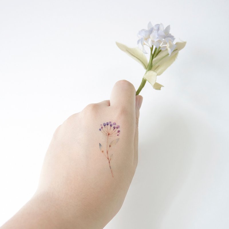 清新植物系－小花纹身贴 // 一套六款 - 纹身贴 - 纸 多色