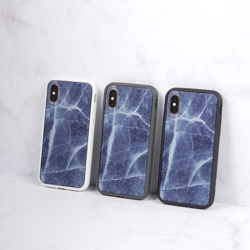 Mod NX边框背盖两用手机壳/质感石纹-蓝图 for iPhone系列 - 手机配件 - 塑料 蓝色