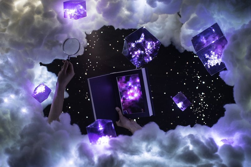 定制化礼物 【 十二星座系列 •  处女座 星夜之书】 - 灯具/灯饰 - 其他材质 紫色