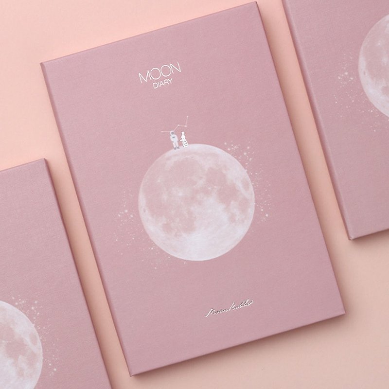 Dash and Dot Moon diary月亮万年历周志-朝夕粉,DAD14237 - 笔记本/手帐 - 纸 粉红色