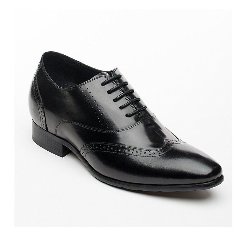 Kings Collection 真皮摩德納增高鞋 增高三吋KV80063 黑色 - 男款皮鞋 - 真皮 黑色