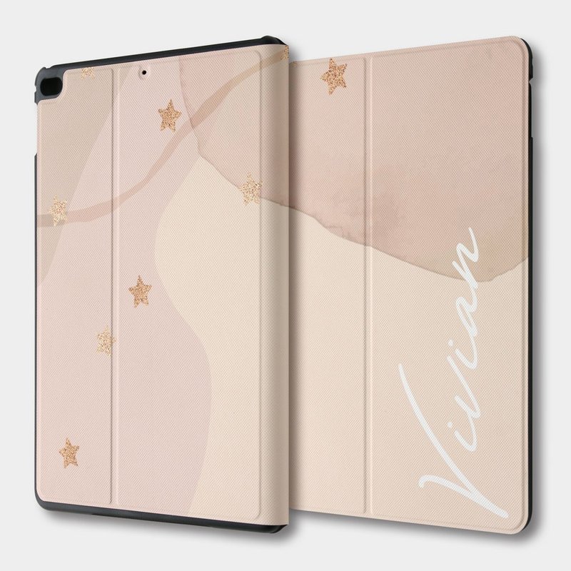 【出清优惠】定制化文字 iPad mini 翻盖式保护套 平板皮套 091 - 平板/电脑保护壳 - 人造皮革 粉红色