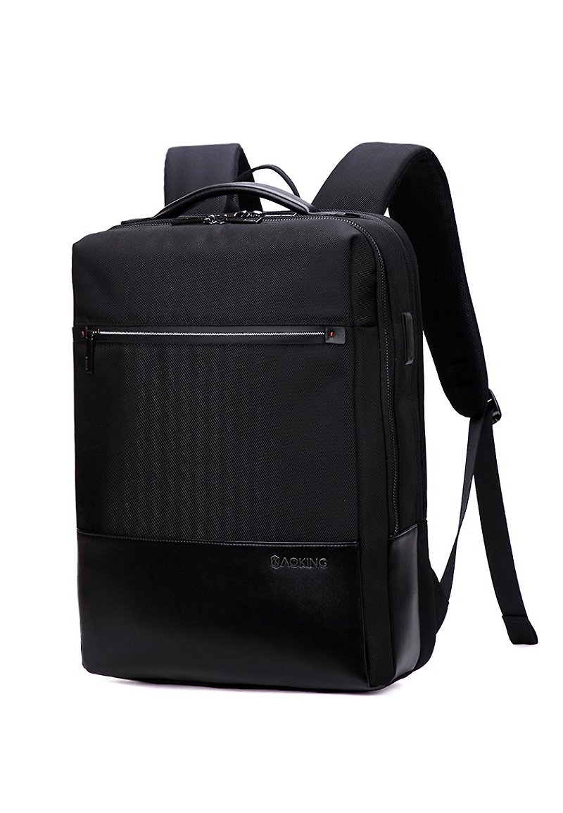 商务旅游背包 SN96758 黑色 - 后背包/双肩包 - 聚酯纤维 黑色