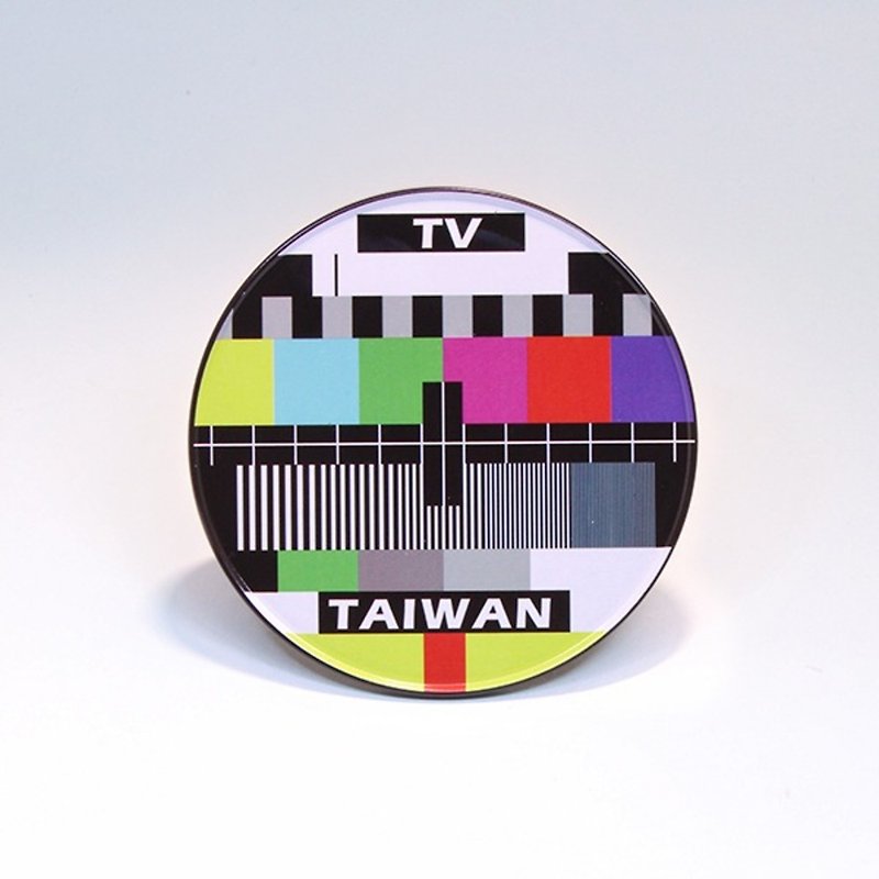 电视台 【台湾印象圆型杯垫】 - 杯垫 - 其他金属 黑色