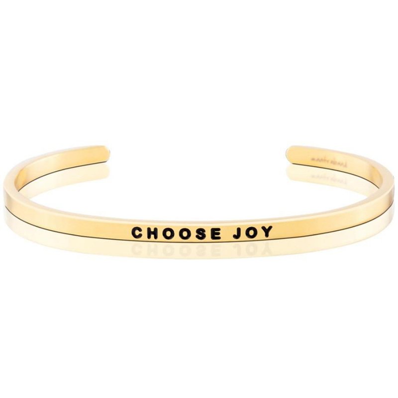 Mantraband悄悄话许愿手环- CHOOSE JOY 选择快乐 - 手链/手环 - 其他金属 多色