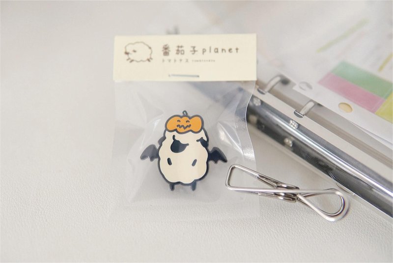 南瓜小羊 万圣节 胸针徽章 珐琅饰品 - 胸针 - 珐琅 橘色