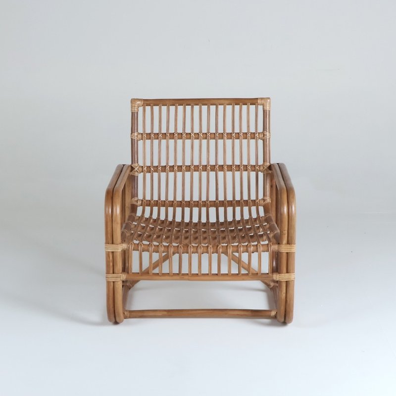 藤椅-自然色-北欧藤椅/室内椅/Indoor - 椅子/沙发 - 其他材质 咖啡色