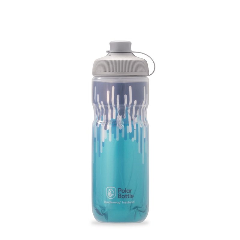 Polar Bottle 20oz MUCK 双层保冷喷射水壶 ZIPPER 水蓝 - 运动配件 - 塑料 蓝色