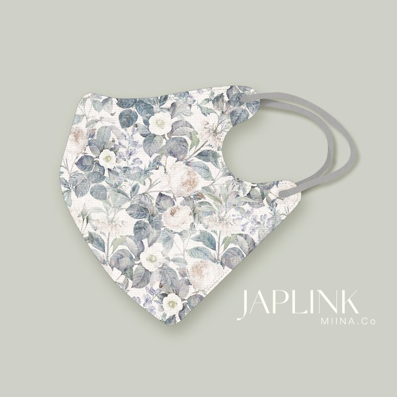【标准】JAPLINK HEPA 高科技水驻极 立体医疗口罩-雪藏蔷薇 - 口罩 - 聚酯纤维 绿色