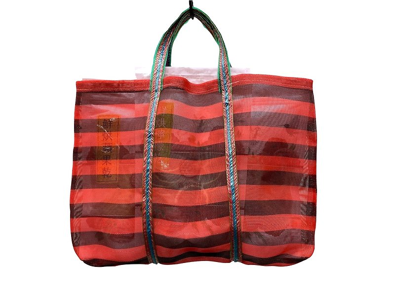 【送礼提袋】黑红条纹茄纸袋(三号) - 手提包/手提袋 - 塑料 
